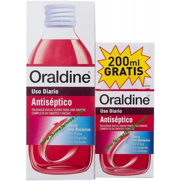 Oraldine Antiséptico 400ml + 200ml GRATIS en Farmacia Ortega Teror